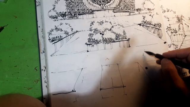 Рисование. Проектирование. Скетчинг. Графика. Эдуард Кичигин. Стрим из Италии. смотреть онлайн