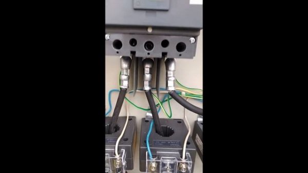 Схема подключения 50 Квт с трансформаторами тока. 50 KW connection diagram with current transformer