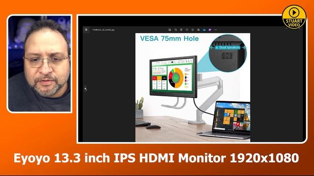 Eyoyo 13 13" inch IPS HDMI Monitor 1920x1080 (Review) смотреть онлайн