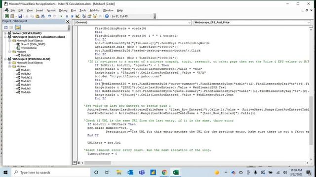 Excel VBA: Webscrape Index Fund PE Ratios смотреть онлайн