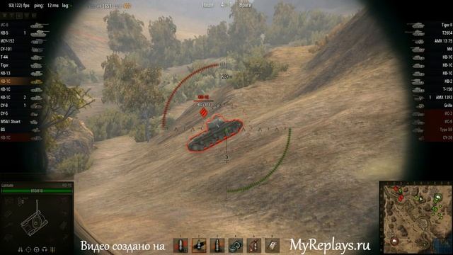 WOT: Эль-Халлуф - КВ-1С - 2 фрага смотреть онлайн