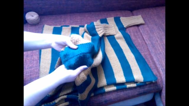 Что стало с моей большой кофтой? или..мое отношение к слонимской пряже. смотреть онлайн