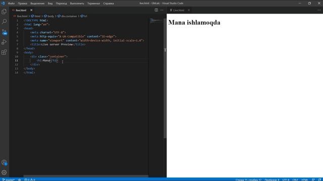 Visual Code Live Server Preview. VS codee live server. Лайв сервер VS code смотреть онлайн