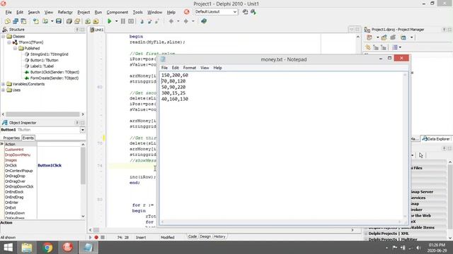 Delphi - 2D Array with a Texfile смотреть онлайн