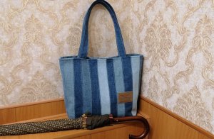 Сумка из старых джинсов #21.