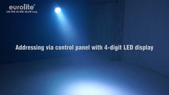 Eurolite LED PAR-56 RGB Spot Long 15° with 36x 3W LEDs silver or black смотреть онлайн