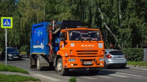 Мусоровоз МК-4554-06 на шасси КамАЗ-53605-A5 (В 825 АУ 122). / KAMAZ garbage truck.