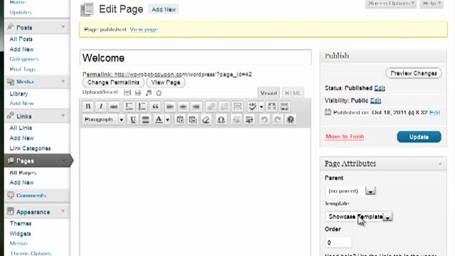 How to use Twenty Eleven Showcase template смотреть онлайн