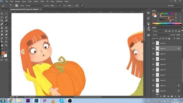 SPEEDPAINT | малышка Осень (полный процесс) смотреть онлайн