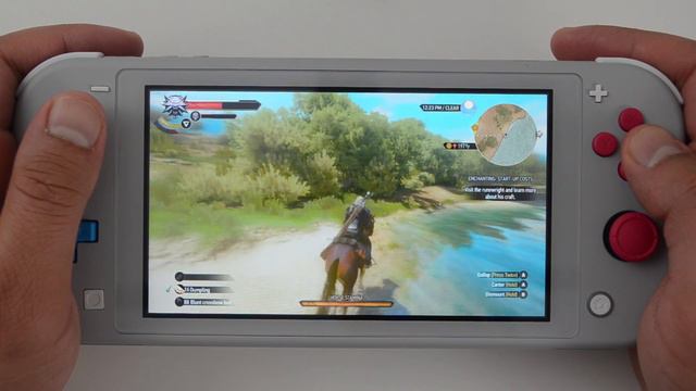 The Witcher 3 Wild Hunt Complete Edition Nintendo Switch Lite Gameplay