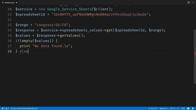 Google Sheets and PHP смотреть онлайн