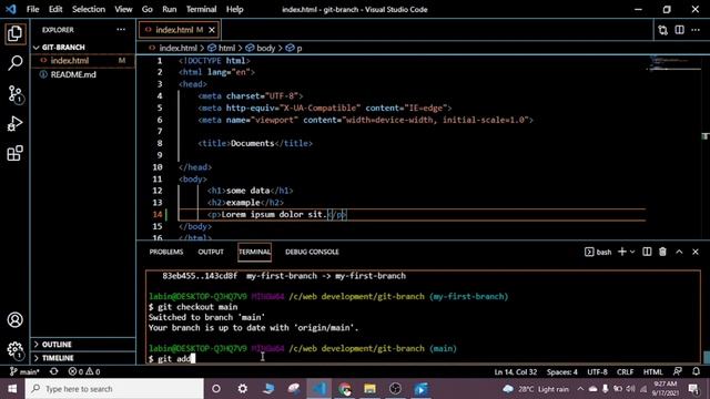 3-7 git merge and common issues of merge смотреть онлайн