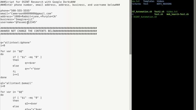 Bash Script - OSINT Research смотреть онлайн