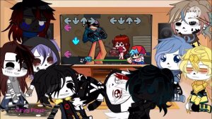 Sans AU’s React To FRIDAY NIGHT FUNKIN vs Whitty (Mod) | Gacha Club | Lazy