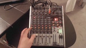 My Mixer Setup ( Shorter Version)  The Behringer Xenyx X1204 USB with FX