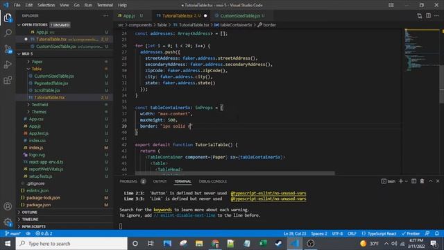 React MUI v5 Table Tutorial: TypeScript, Styling, and Component Cells смотреть онлайн