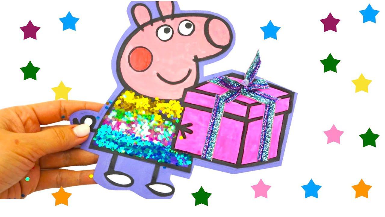 Свинка Пеппа поделки, аппликации, раскраски. Игрушкин ТВ