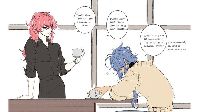 Kaeya's Coffee Recipe (Genshin Impact Comic Dub) смотреть онлайн