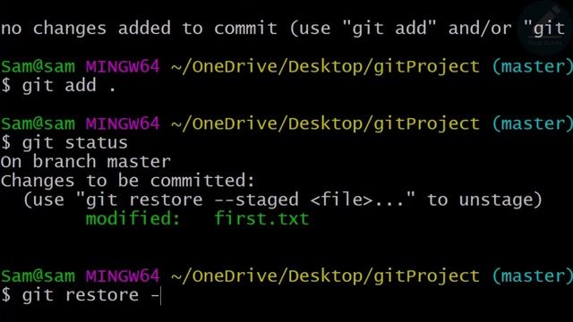 How to UnAdd and UnModity any File in Git - Unstaging & Unmodifying - Git and Github Course in Hind смотреть онлайн