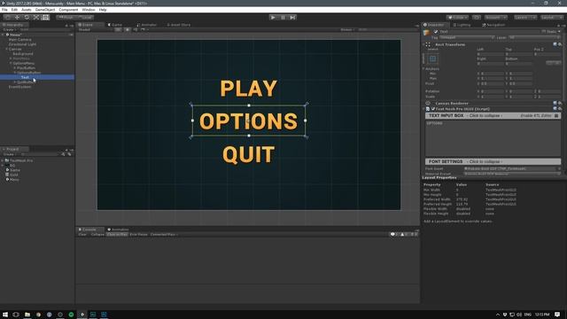 START MENU in Unity смотреть онлайн