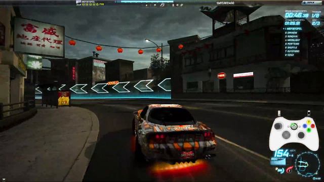NFS World Evolved V2 daily challenge series (C class, win the race, 3 laps, RX-7 RZ) Urban legend смотреть онлайн