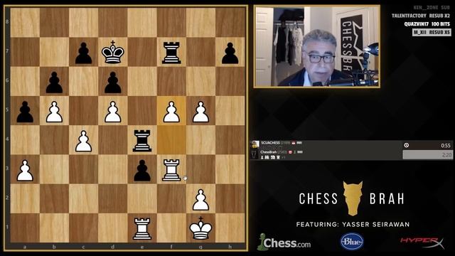 Chess Grandmaster Yasser Seirawan plays Blitz Chess смотреть онлайн