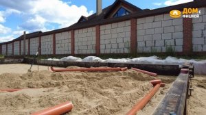Монтаж закладных фундамента + грунтовый коллектор