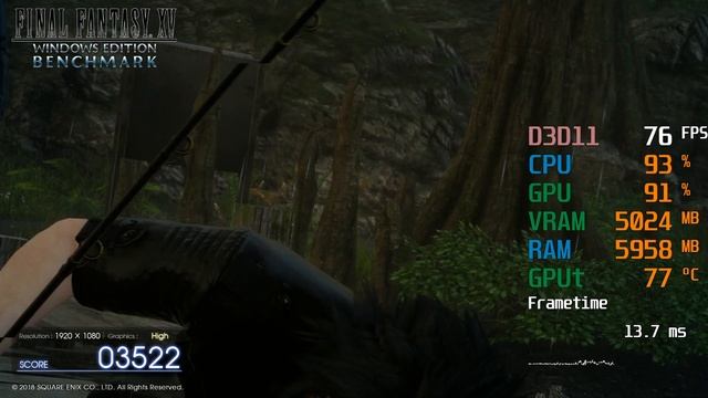 GeForce RTX 2060 -- AMD FX-8320 -- FINAL FANTASY XV FF XV Benchmark смотреть онлайн