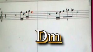 Маленький цветок.  Ноты.