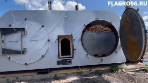 Краткий видео обзор углевыжигательной печи Флагро Л35