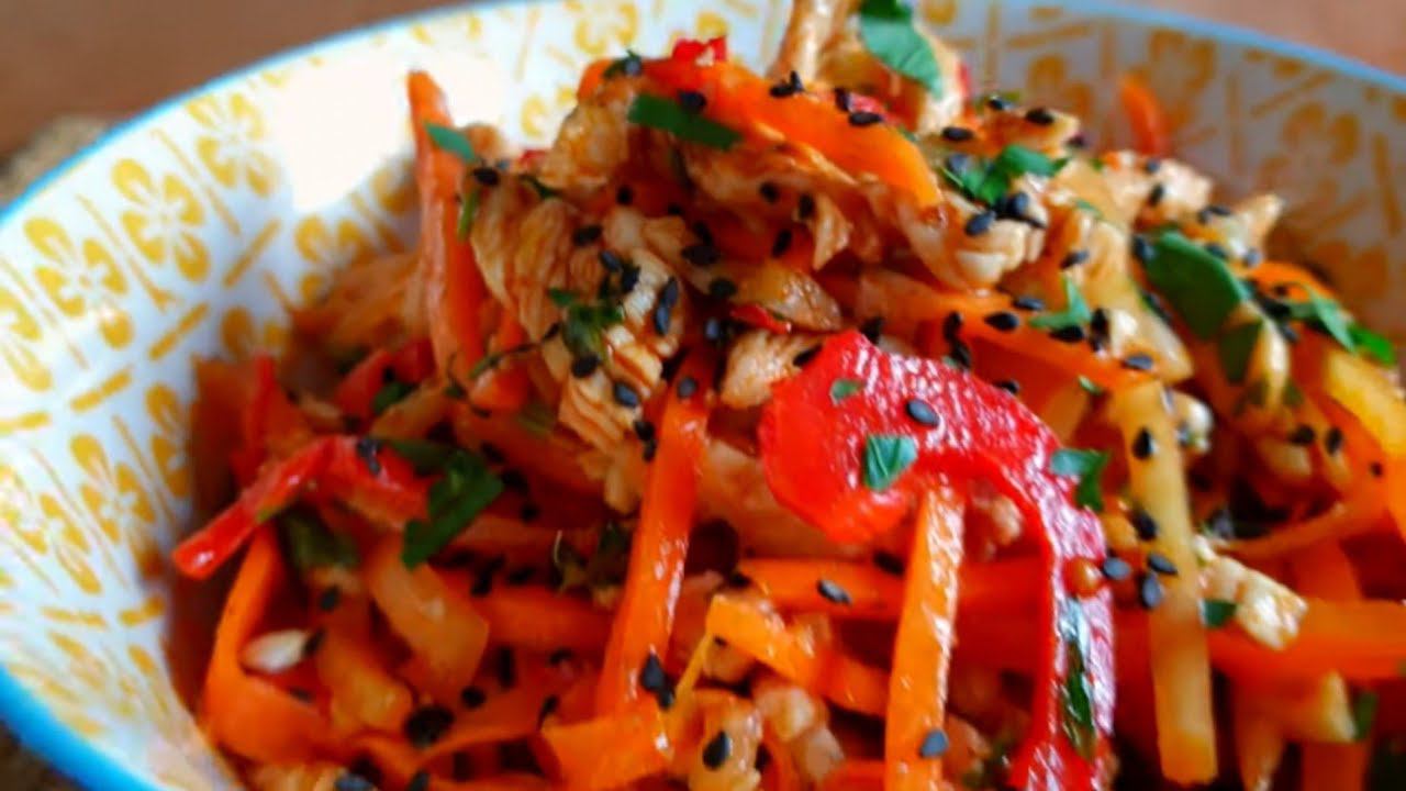 Хе из курицы по Корейски. Шикарная закуска на Новогодний стол. Korean Chicken Hye смотреть онлайн