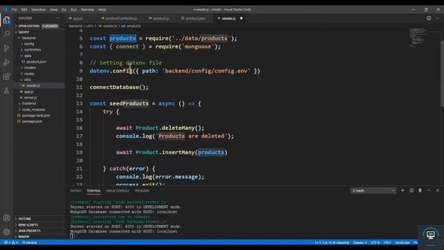 React js Tutorial # 11 | Creating Data Seeder for ecommerce site | Adding Products Resource смотреть онлайн