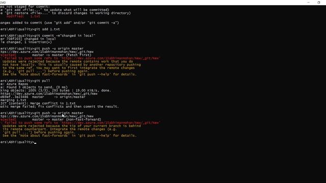 07. Multi-Developer push and pull in GIT | Azure Repo смотреть онлайн