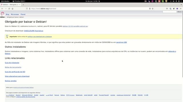 Instalando o novo Debian 12 Bookworm passo a passo смотреть онлайн