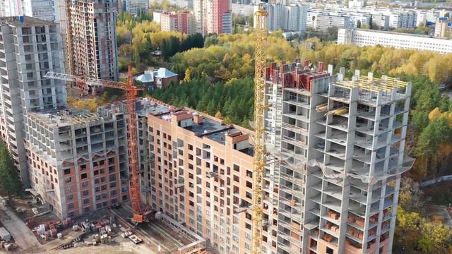 ЖК «Венский лес» Динамика строительства (октябрь, 2018) смотреть онлайн