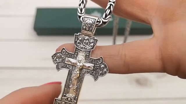 Крест серебряный