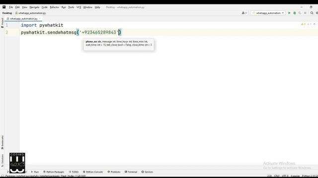 How to automate whatsapp message | Whatsapp trick| Python project | python for beginners | pywhatki смотреть онлайн