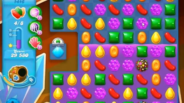 Candy Crush Soda Saga Level 1416 - NO BOOSTERS смотреть онлайн