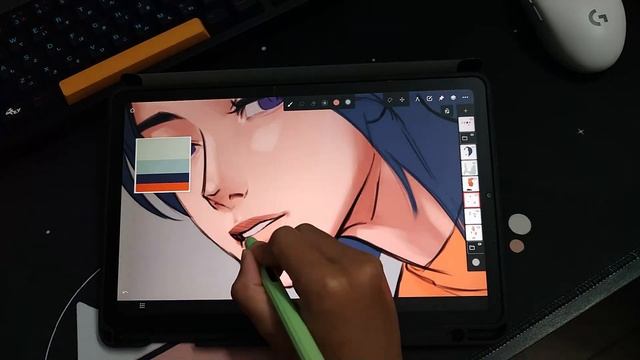 ✨Drawing on My Tab S6 Lite✨ || OC || Infinite Painter Timelapse смотреть онлайн