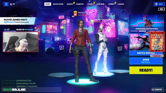 🔴 [LIVE] New RESIDENT EVIL *CLAIRE REDFIELD* SKIN [FORTNITE BATTLE ROYALE INDONESIA] смотреть онлайн