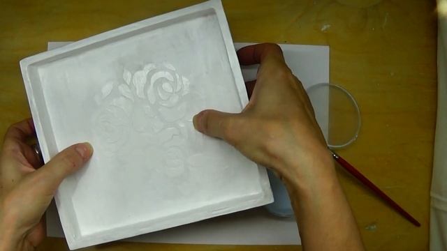 Шкатулка цвета неба из гофрокартона