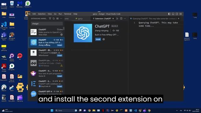 Use ChatGPT Extension in Visual Studio Code 2023 смотреть онлайн