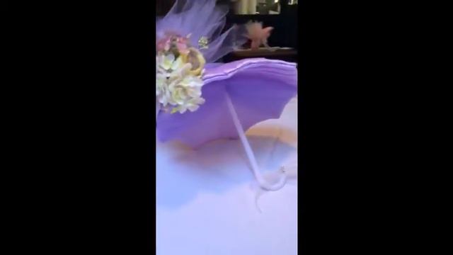 Lavender satin ribbons with silk flowers смотреть онлайн