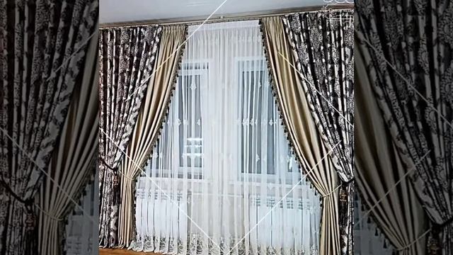 Шторы комбинированные|Шторы из двух цветов смотреть онлайн