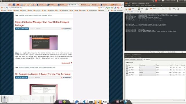 PyWO - Python Window Organizer - Ubuntu demo смотреть онлайн