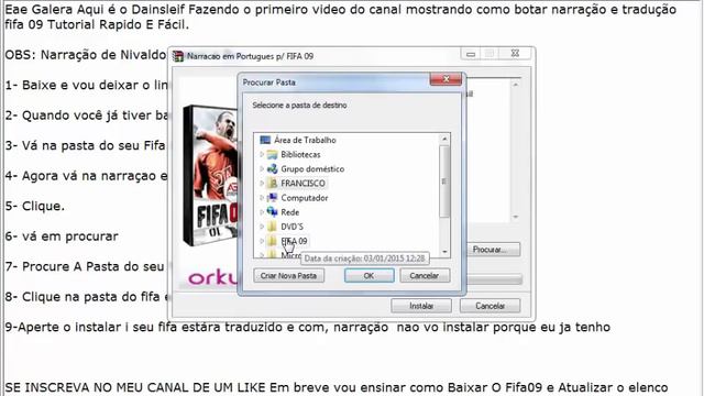 Narração + Tradução Fifa 09 Primeiro Video смотреть онлайн