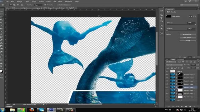 Little Mermaid - Darko_Brate_SPEED ART 2013 Photoshop Cs6 → смотреть онлайн