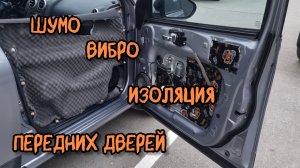 Вибро и шумоизоляция передних дверей Ниссан Кашкай j10