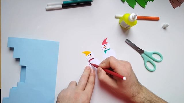 Как сделать открытку к новому году смотреть онлайн