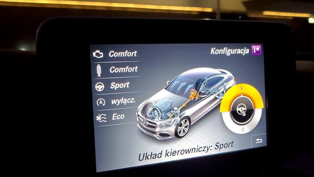 Dynamic Select Mercdes-Benz W205 C43 AMG Settings (Ustawienia)
